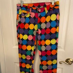 Loudmouth Women’s Pants - Discoballs - size 4